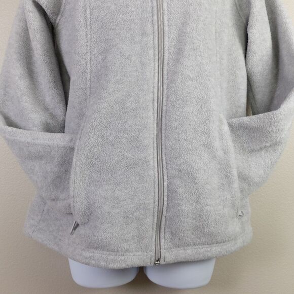 Columbia Cirrus Grey Heather Benton Springs Full Zip Fleece Jacket Size Small - Picture 10 of 14